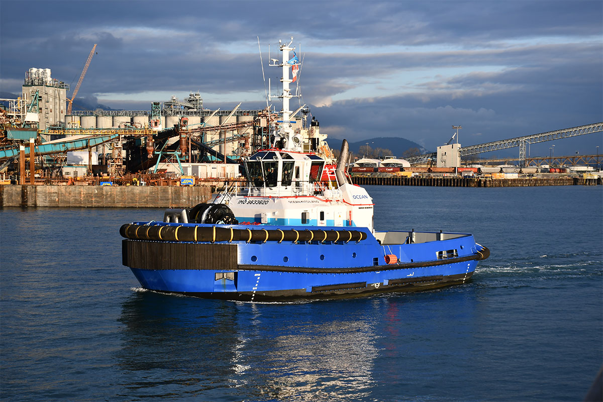 Ocean Group adopts sustainable fuel for port towing operations in British Columbia